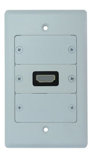 Kramer PAQ-FRAME-1G&W-H Placa De Pared 3 Entradas Con Hdmi Placa Kramer Blanco