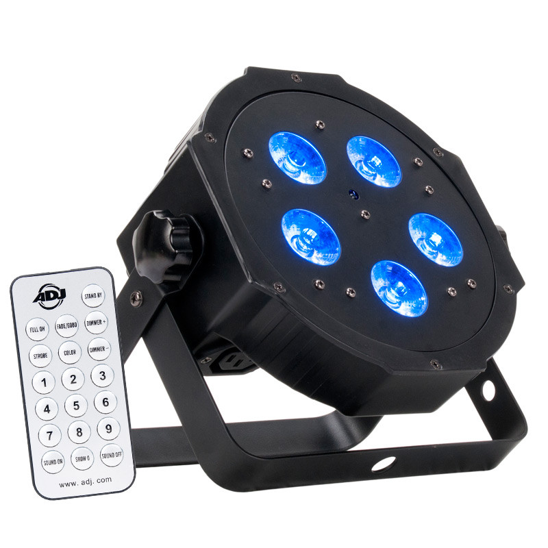 ADJ MEGA HEX PAR Luminaria tipo par de 5 LEDs de 6W 6-IN-1 HEX (RGBAW)