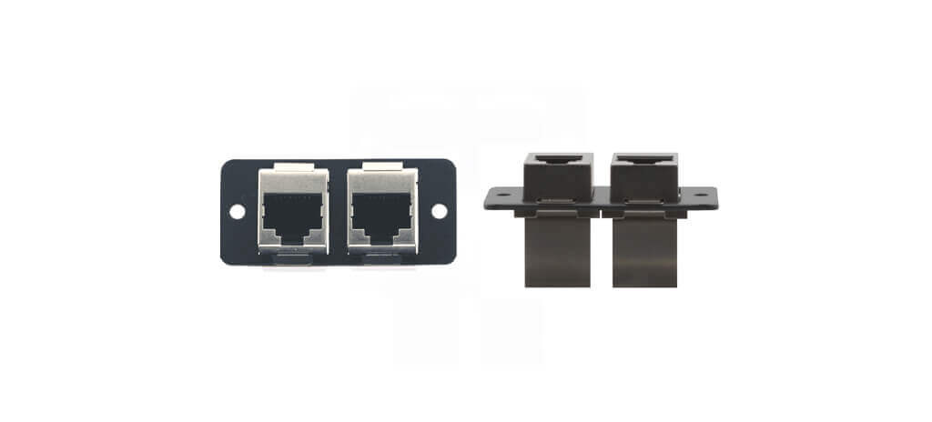 Placa de pared de inserción- Doble RJ45